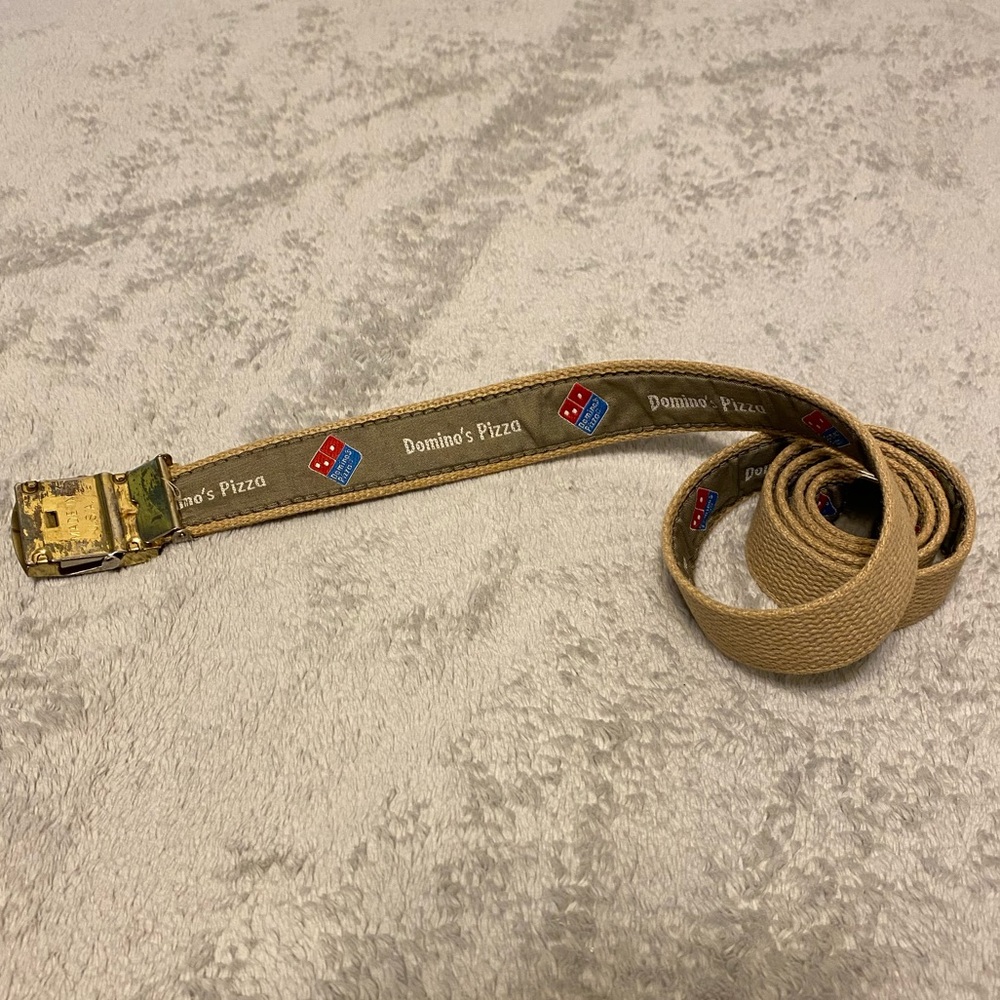 Vintage Domino’s Pizza Uniform Employee Canvas Belt